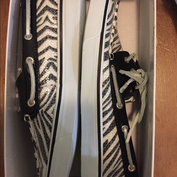 NIB Sperry top-sider loafer zebra pattern - Picture 7 of 8